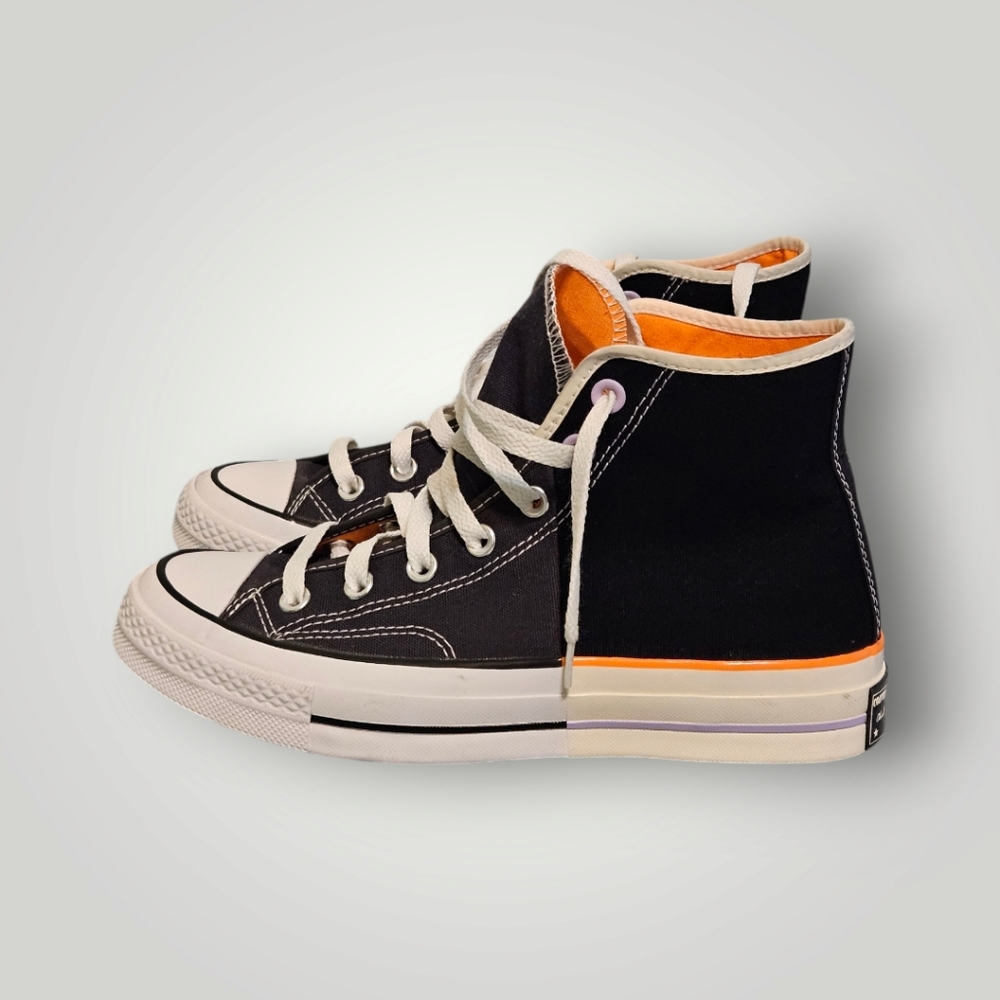 Converse Chuck Taylor Shoes Womens‎ 8 Black Sneakers Canvas Lace All Star - Picture 3 of 11